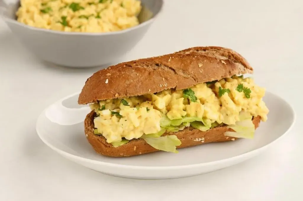 Boiled egg sandwich