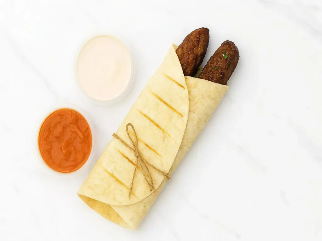 Meat kebab sandwich