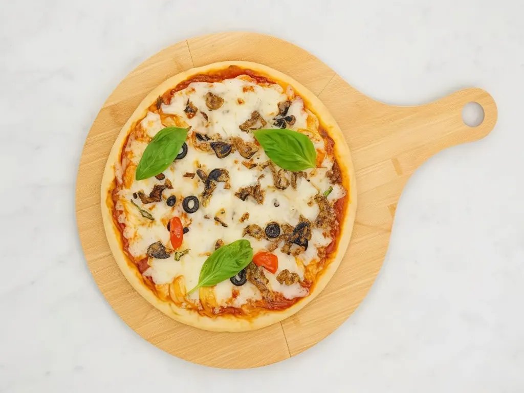Chicken and meat pizza