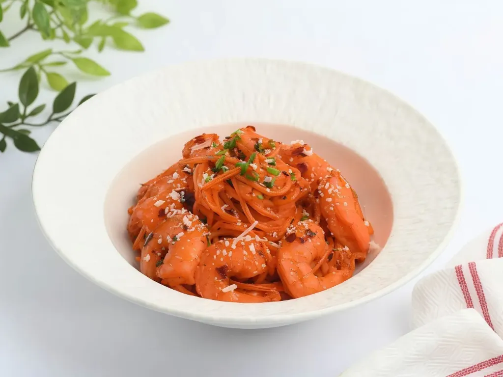 [FG100] Shrimp pasta with Indian sauce 200 grams