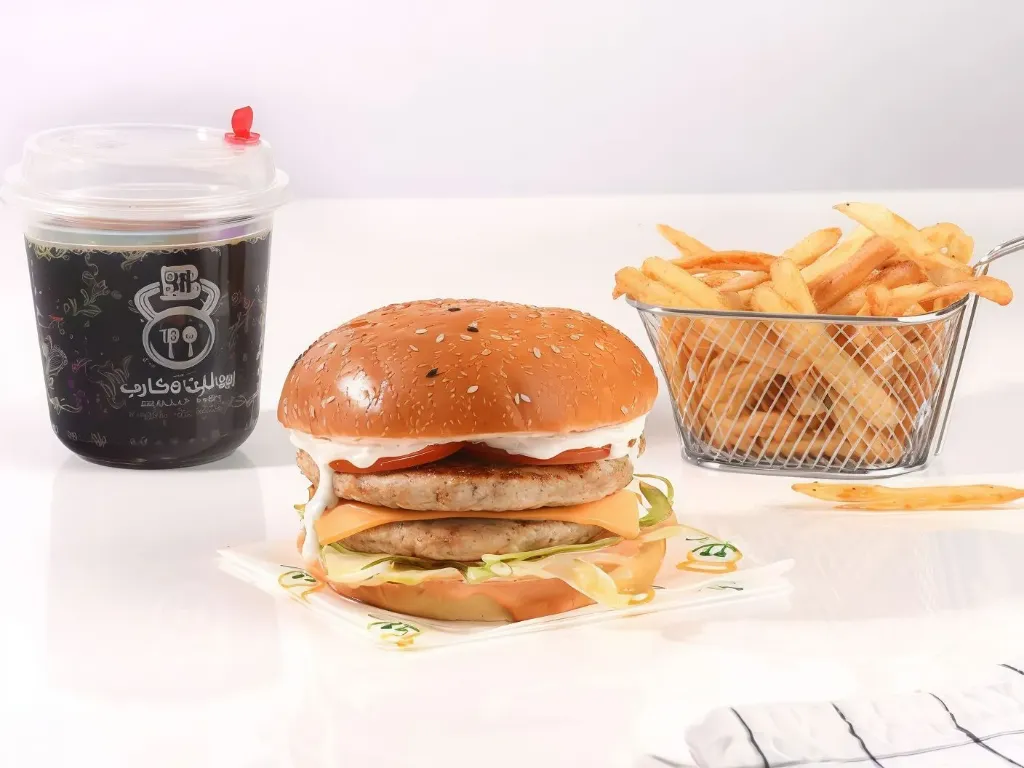 [FG201] Double Arabic Chicken Burger Offer 150g